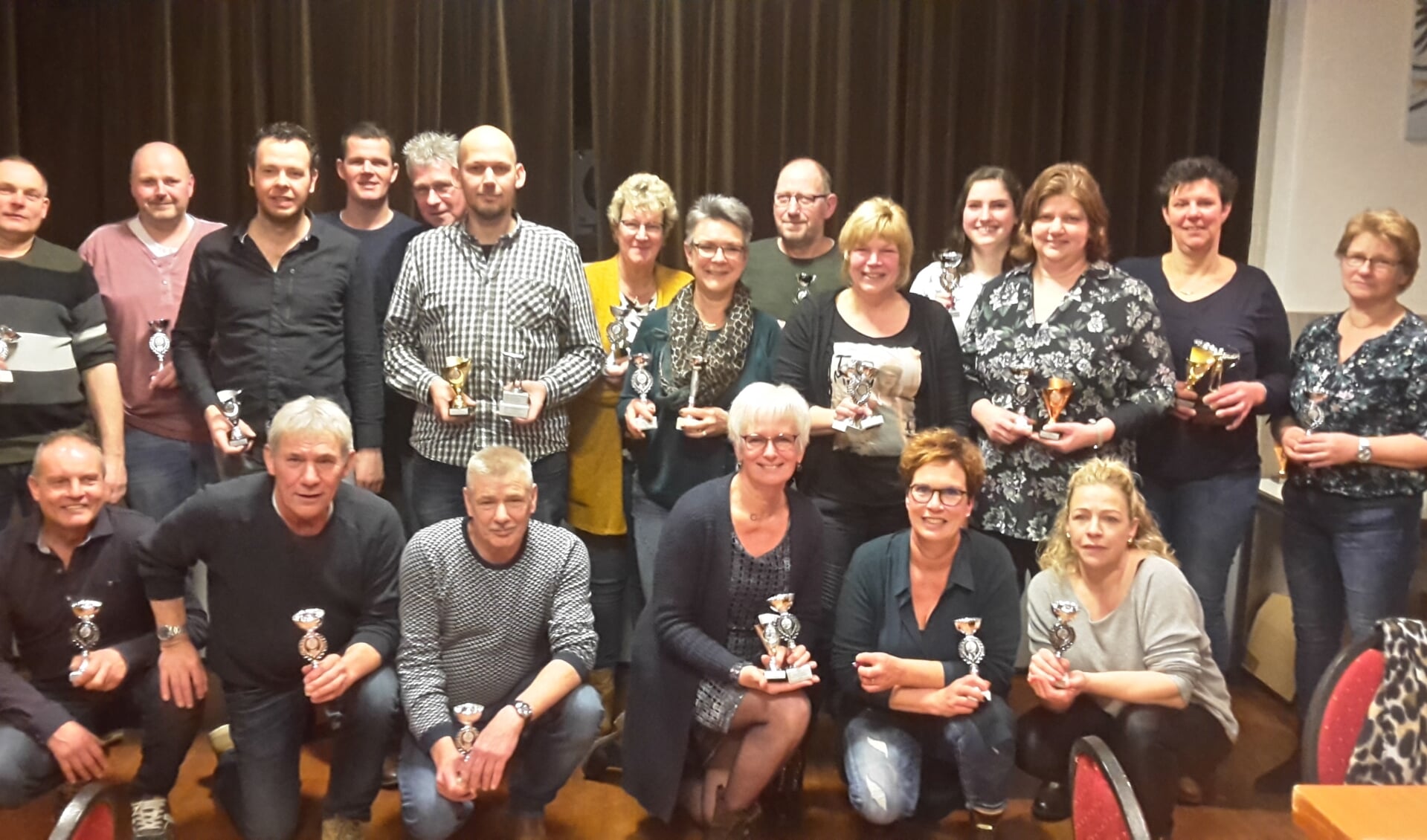 De winnaars van het boogschiettoernooi Veldhoek 2020. Foto: PR