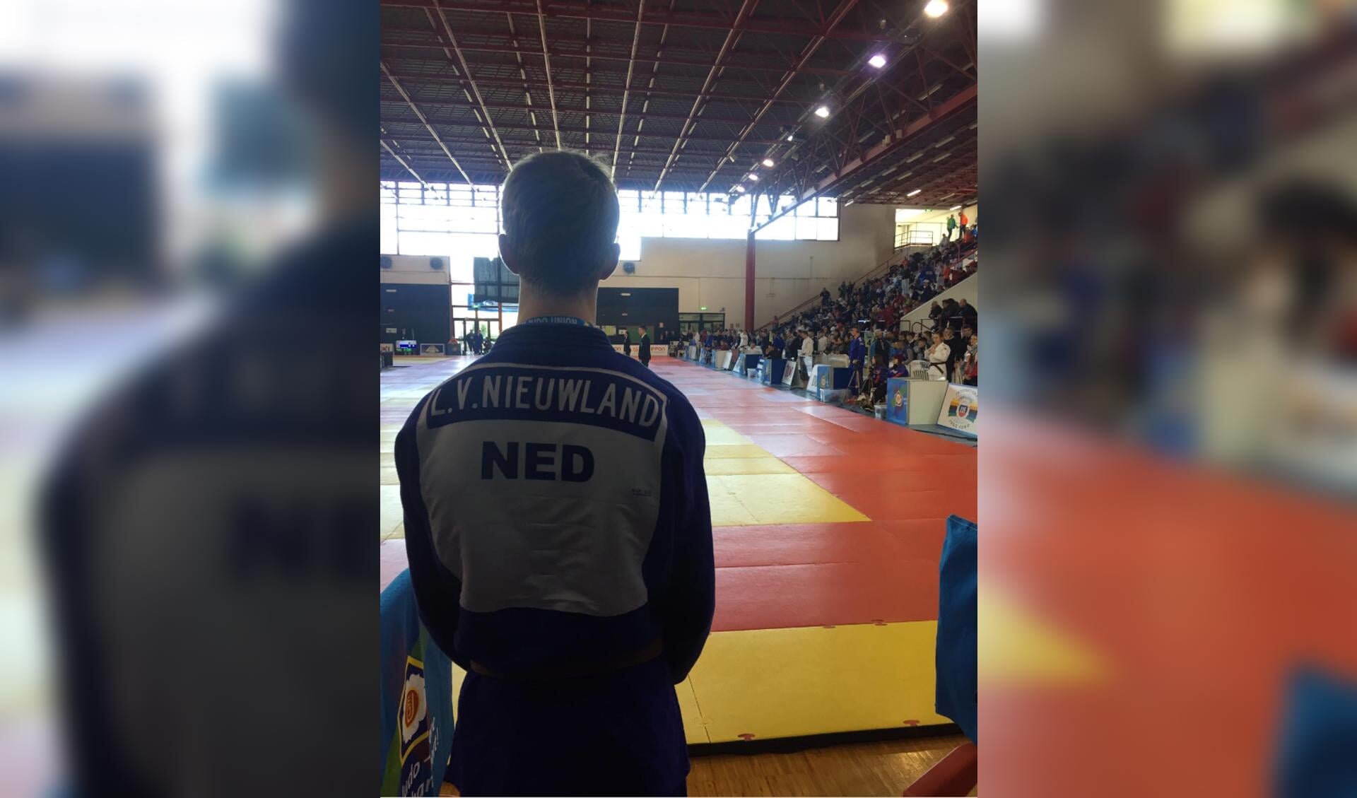 Luuk van Nieuwland, judoka van Nippon Judo Achterhoek debuteert op Europees judotournooi in Italië. Foto: PR