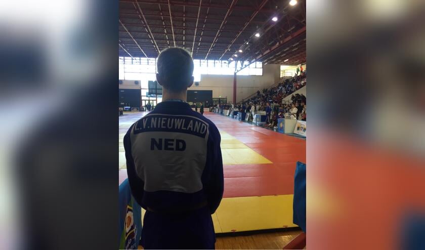 Luuk van Nieuwland, judoka van Nippon Judo Achterhoek debuteert op Europees judotournooi in Italië. Foto: PR