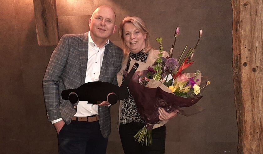Jubilaris Eric Klaver en zijn vrouw Jeanet. Foto: Wilma Huiskamp