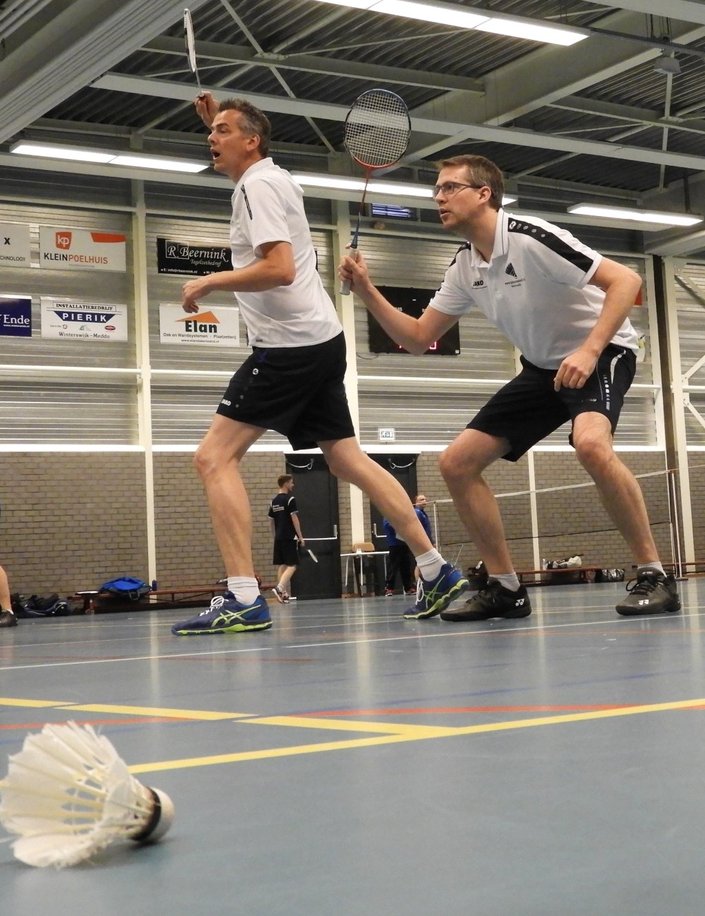 Jeroen en Niek tijdens hun herendubbel. Foto: Erwin Ruesink