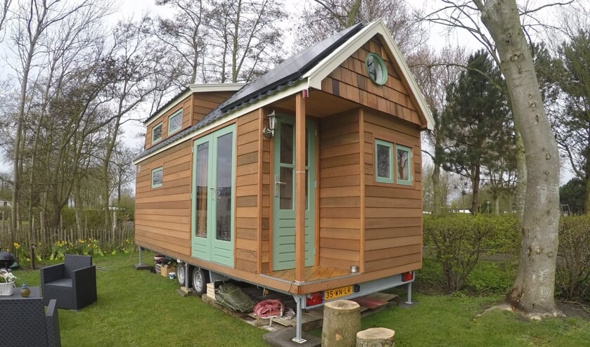 Een voorbeeld van een tiny house op wielen. Foto: PR