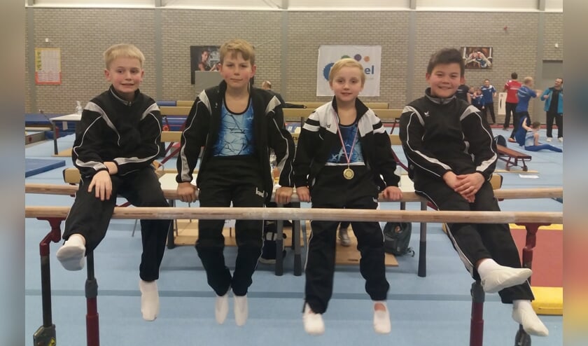 Niek, Ties, Finn en Mart. Foto: Charles Wansink
