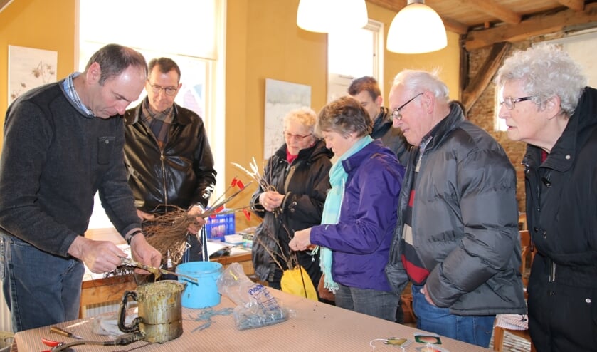 Pomologen laten zien hoe fruitbomen geënt worden. Foto: PR