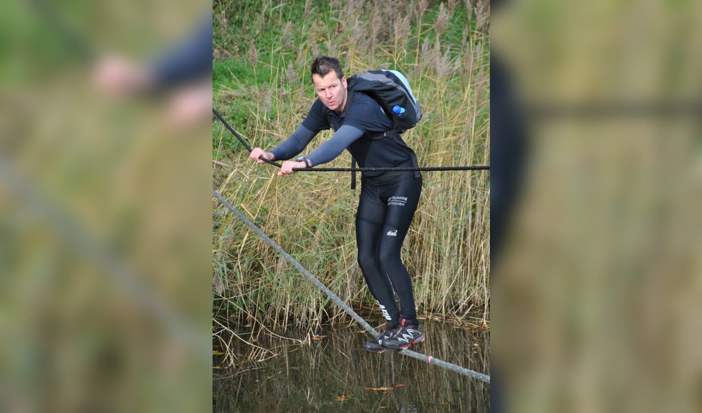 Robert-Jan Rijks, balancerend, net als vaak tussen verleden en heden. Foto: eigen foto
