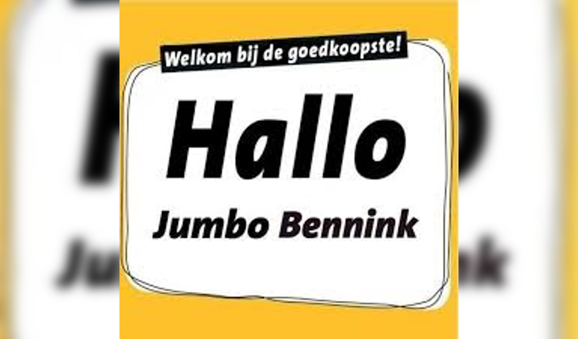 Jumbo Bennink start met een 'ouderenuurtje' . Logo: PR