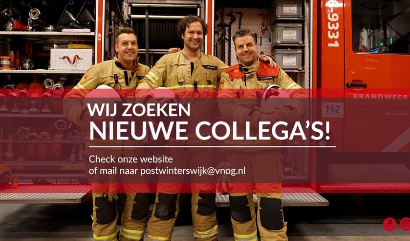 Brandweer Winterswijk zoekt nieuwe collega's. Foto: PR