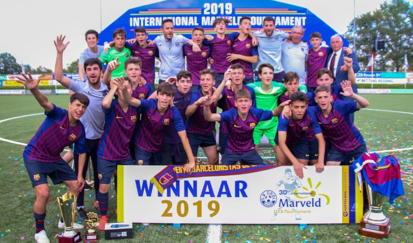 FC Barcelona, winnaar van de editie 2019 van het Internationaal Marveldtoernooi.