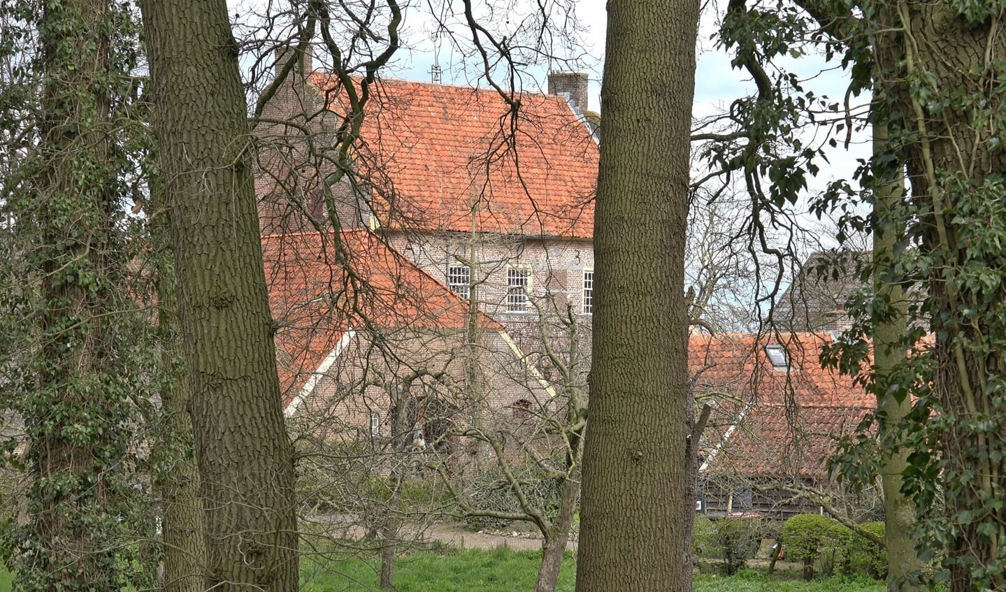 Vanaf de kasteelheuvel in Bronkhorst is het Hoge Huis te zien. Foto: Han van der Lans