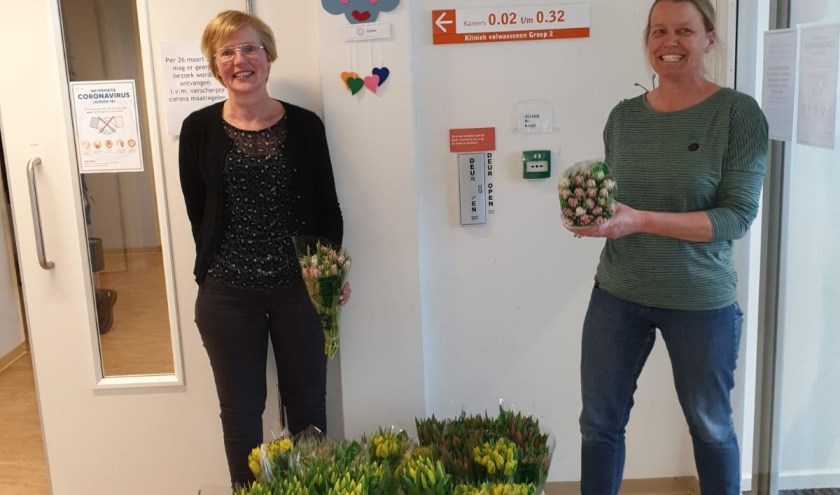 Tulpen voor medewerkers GGNet. Foto: PR