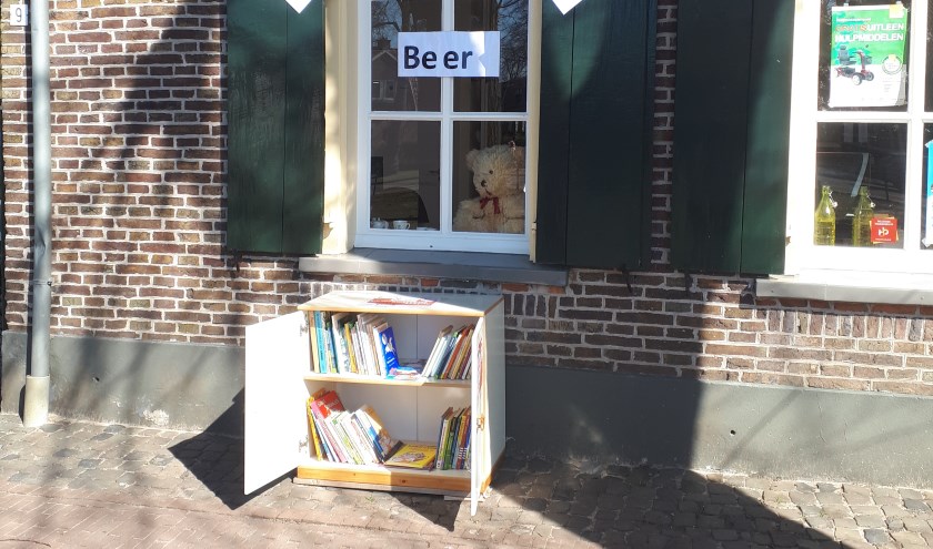 Het Kinderzwerfboekstation bij De Ahof. Foto: PR