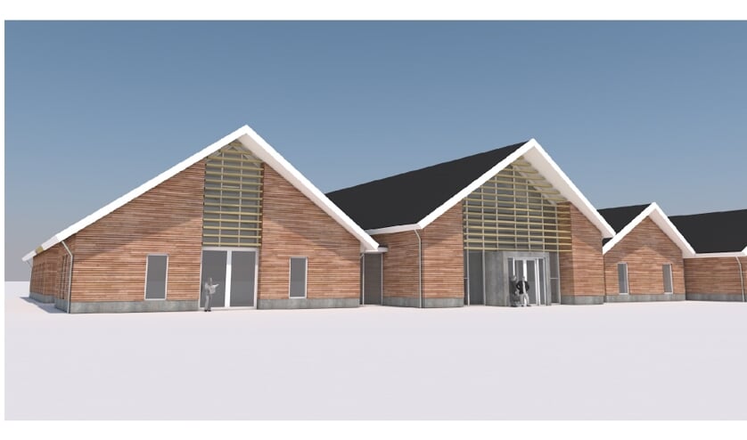 Een artist impression van het te bouwen crematorium in Etten. Afbeelding: PR