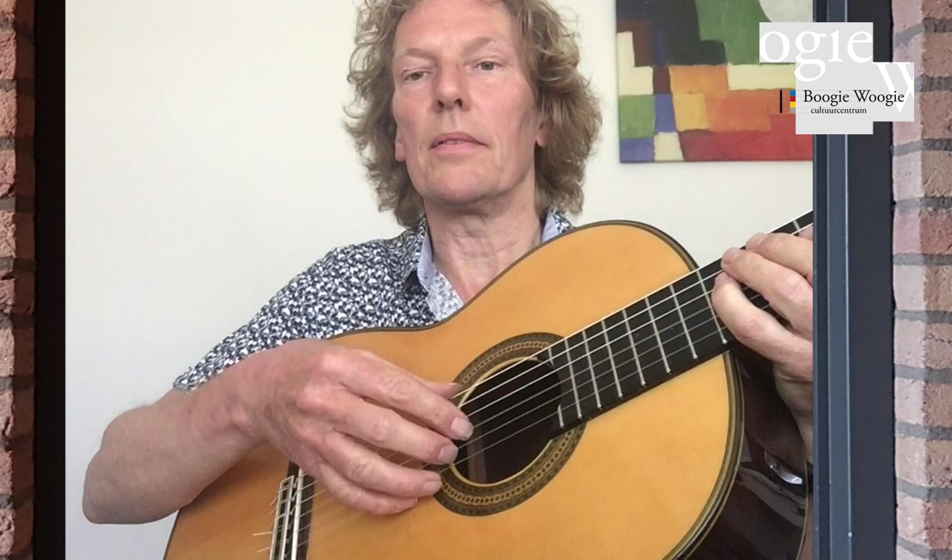 Een fragment uit de video van gitaardocent Leon Venderbosch. Foto: PR