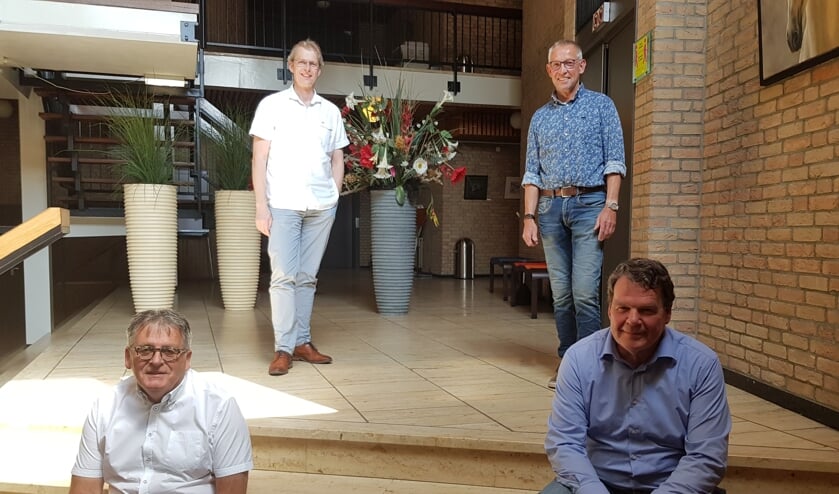 Mark van Dam (linksboven), Harrie Garritsen (linksonder), Johan Mateman (rechtsboven en René Vielvoije (rechtsonder) hebben elkaar gevonden in Boogie Woogie. Foto: Han van de Laar