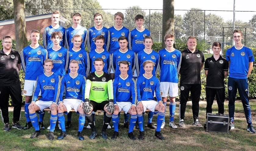 De jeugdselectie Grol JO 19-1, die in het nieuwe seizoen op op divisie-niveau gaat spelen. Foto: PR