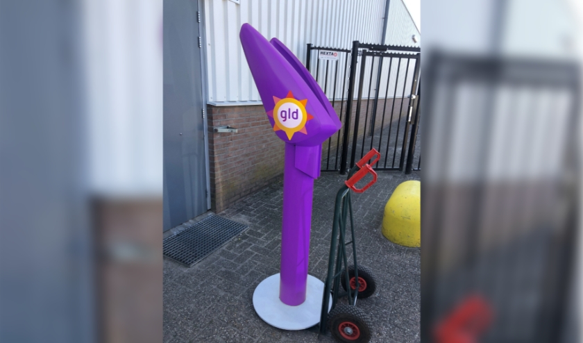 De praatpaal staat 25 mei buiten bij Het Wansinkhof. Foto: PR
