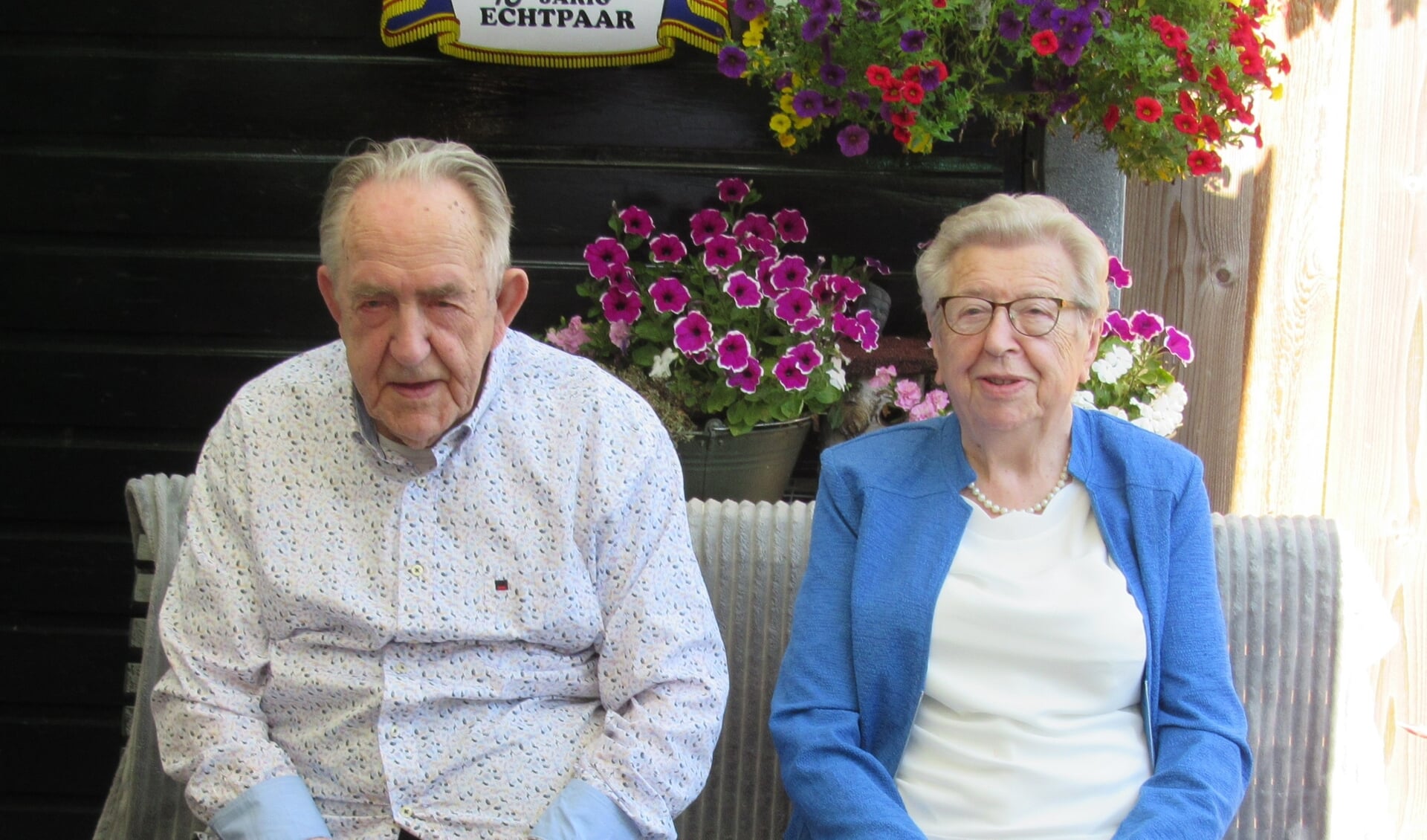 Jan en Stien 70 jaar getrouw. Foto: Jan van der Lende