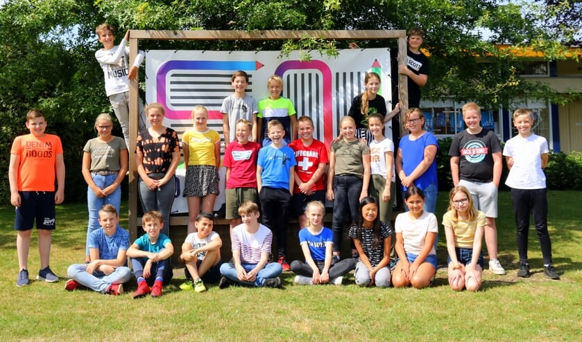 Groep 8 van School Noord. Foto: Jaime Lebbink