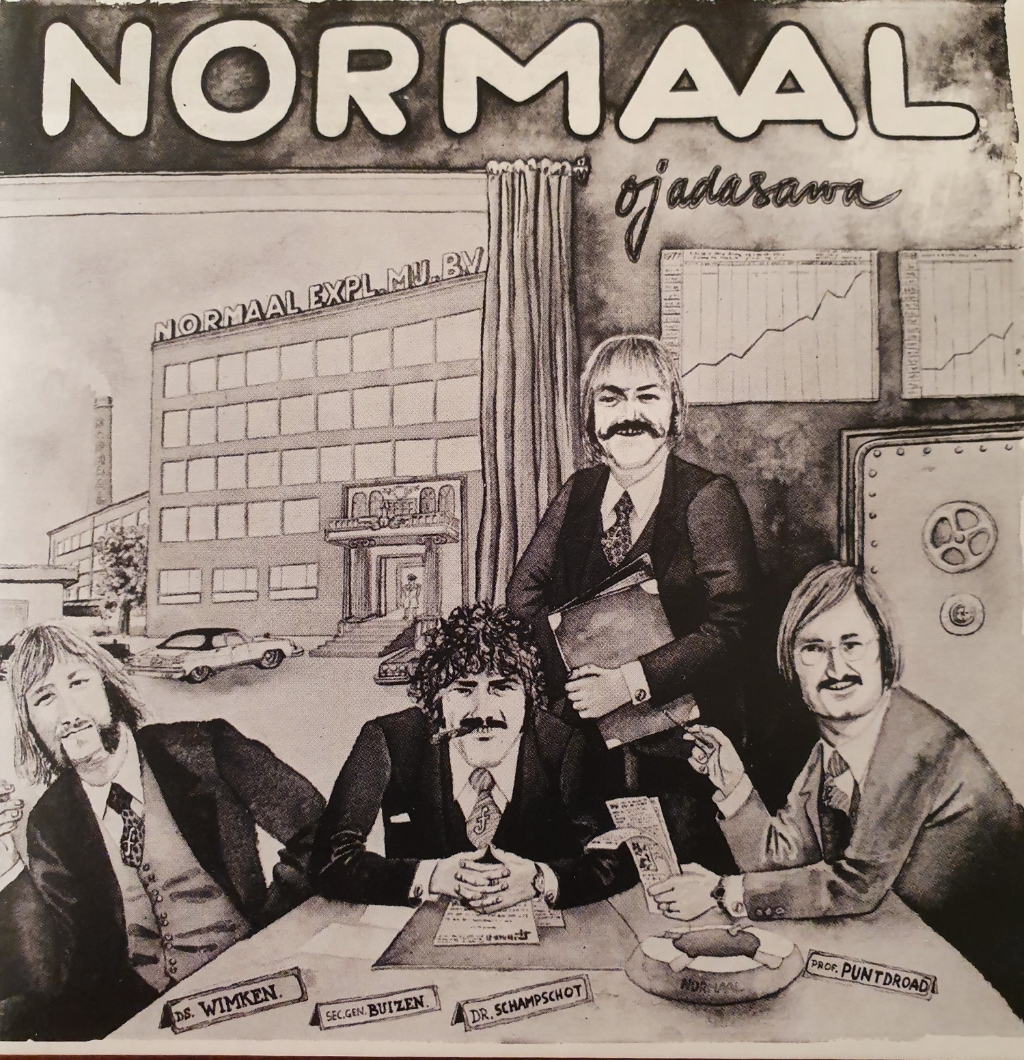 Ojadasawa? Nee hoor, er wordt nu echt gewerkt aan een nieuwe cd van Normaal in oude bezetting, met Tim Kelder voor wijlen Jan Manschot. Hier allen op de hoes van 'Ojadasawa' uit 1978.