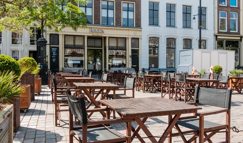 <p>Foto voorjaar 2020 van coronaproof terras van een horecaondernemer in Zutphen. Foto: Henk Derksen</p>