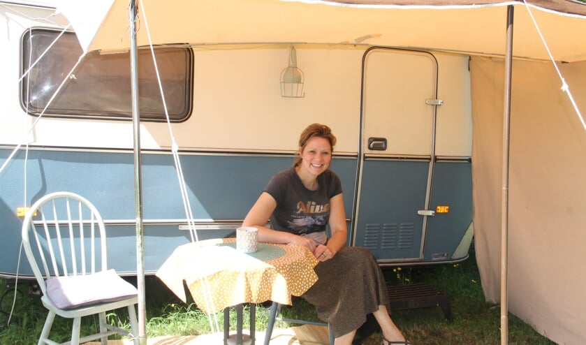 Sabine Rensen van camping 'Klein Geluk': Gasten moeten hier kunnen genieten van de kleine dingen. foto Lineke Voltman