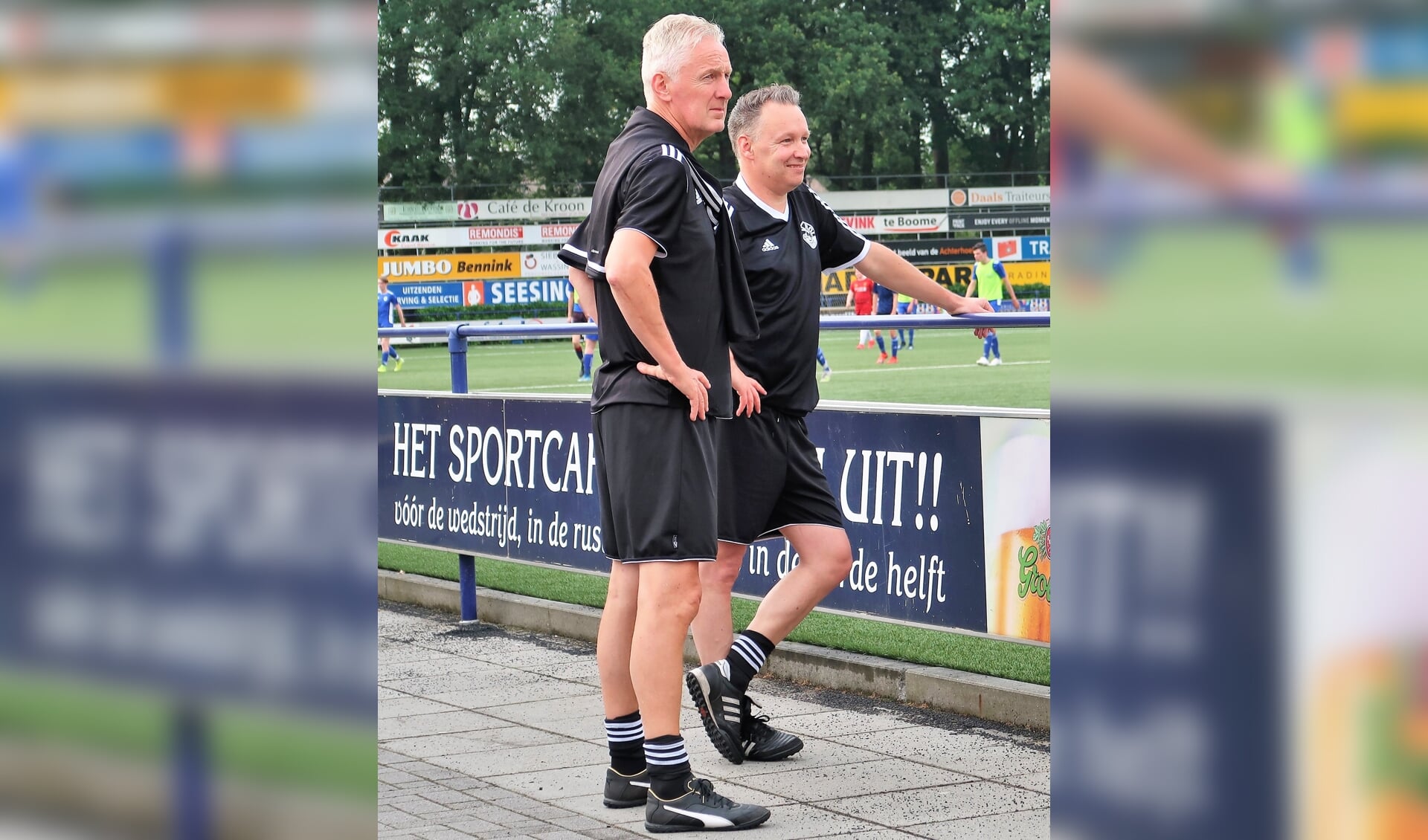Het nieuwe trainersduo van Grol met rechts hoofdtrainer William Krabbenborg en links assistent-trainer Jos Heutinck. Foto: Theo Huijskes