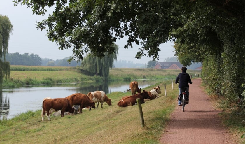 Fietsen langs de Bocholtse Aa. Foto: PR