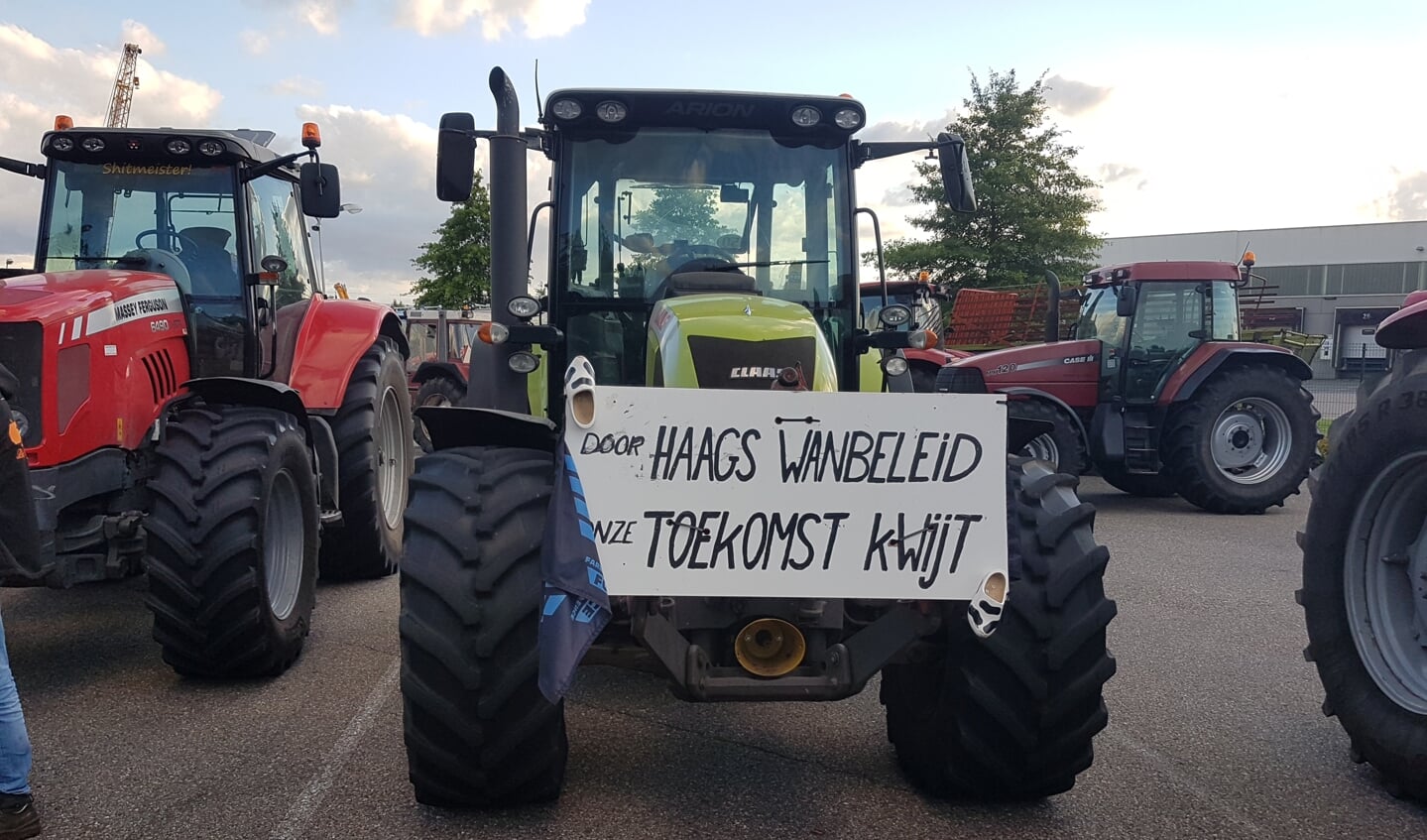 Boerenprotest op Laarberg in Groenlo. Foto: Mark Ebbers