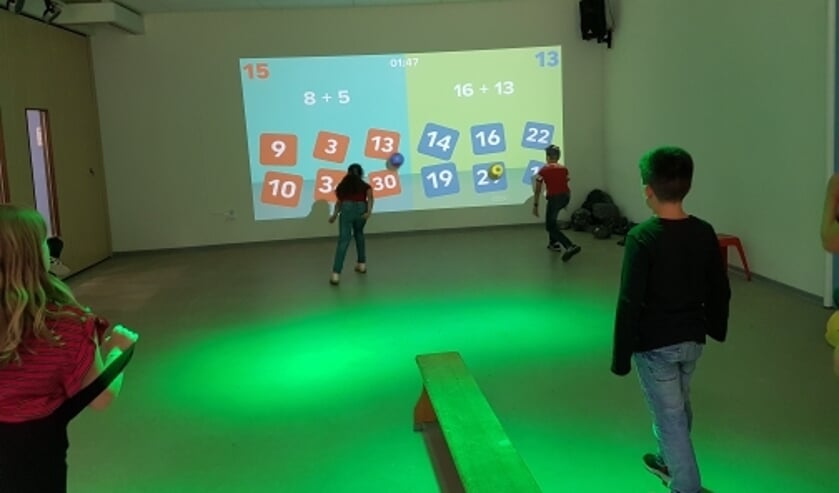 De beweegmuur bij Daltonschool De Vlier. Foto: PR
