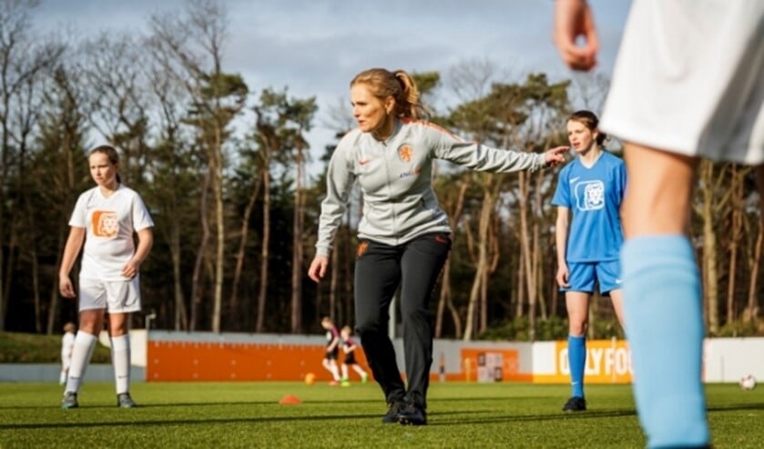 Sarina Wiegman, bondscoach van de Oranje Leeuwinnen.