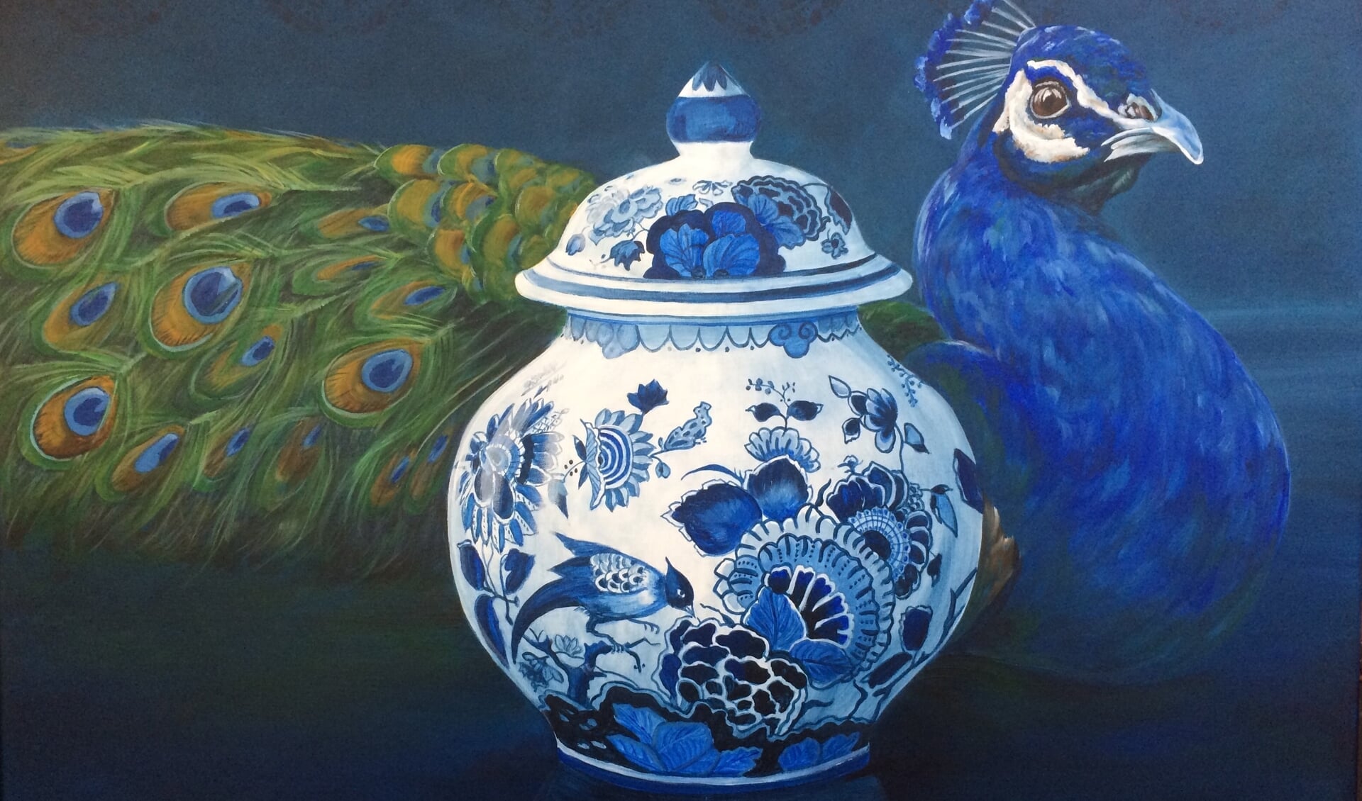 Annie Elissen verlevendigt Delfts blauw werk met dieren. Foto: PR