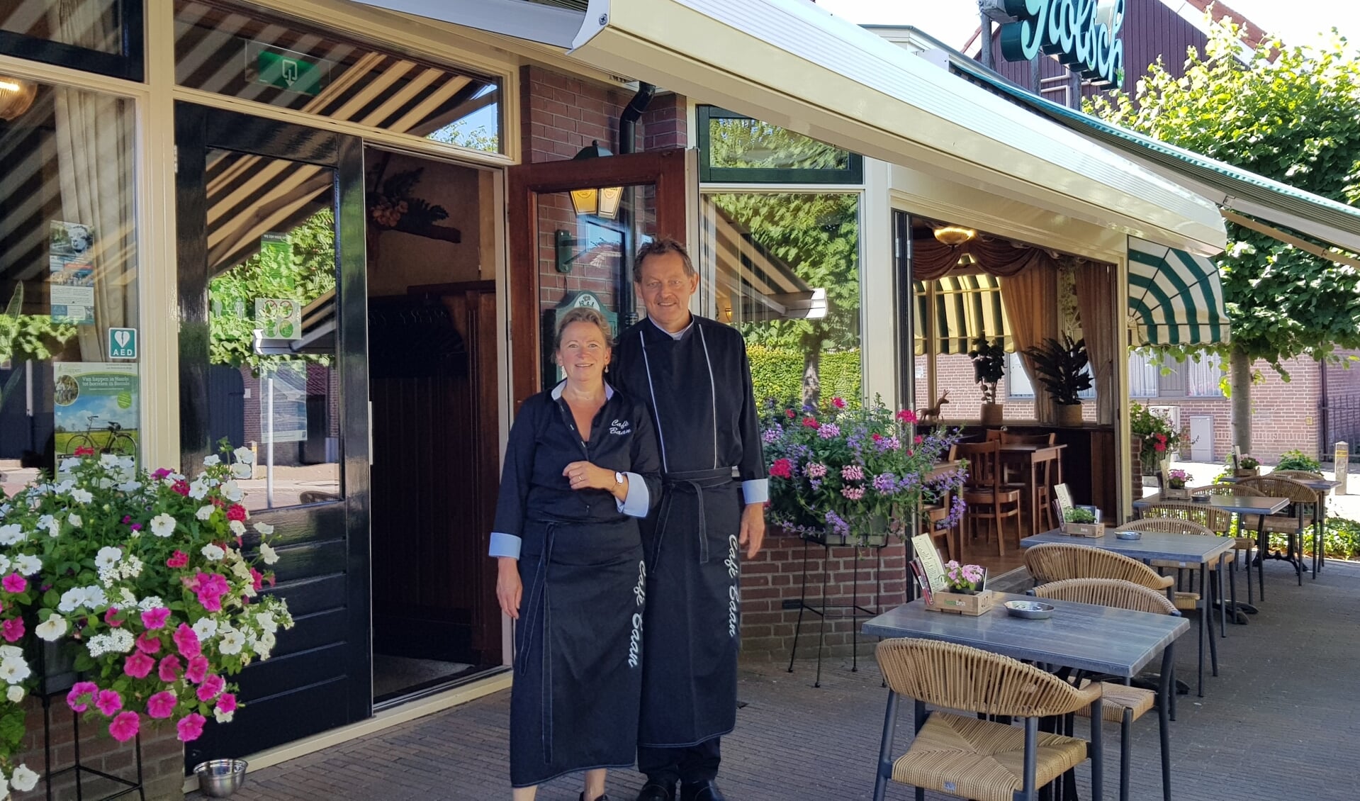 Jacqueline en Hans Tuenter van Café Restaurant Zalencentrum Baan. Foto: PR