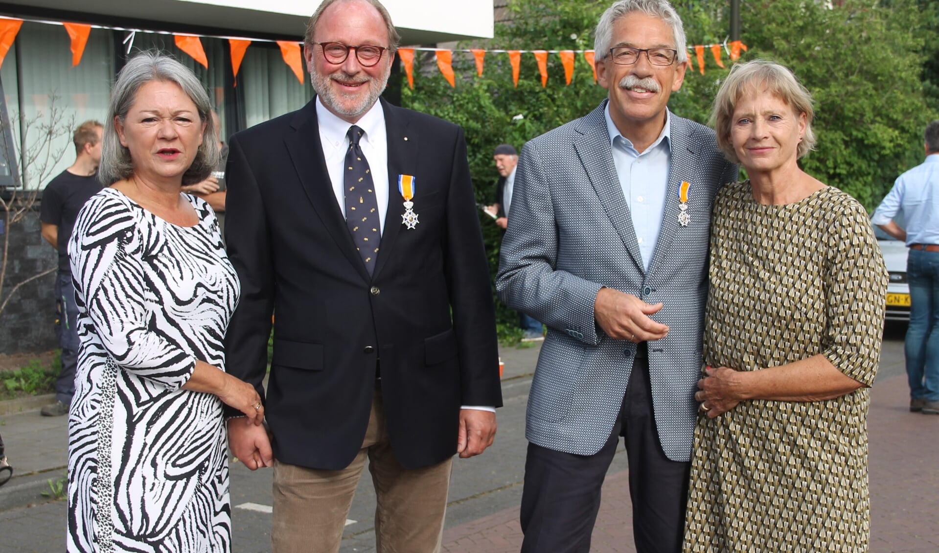 Van links naar rechts: Judith en John Van Duren en Willy en Ankie Smit. Foto: Lineke Voltman