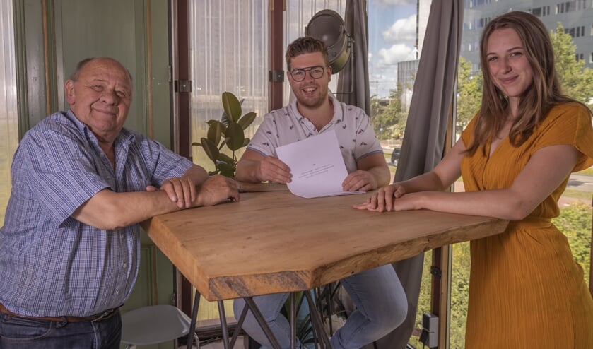 Frits Lambrechts, Jelle Kleinhesselink en Delphin Metsers voor de film Sam. Foto: Job Lugtigheid Fotografie