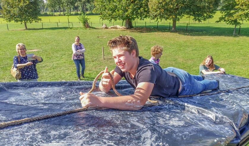 Om van de scouts naar de explorers te kunnen, moest deze zeephelling worden overwonnen. Foto: Jesse Oukes