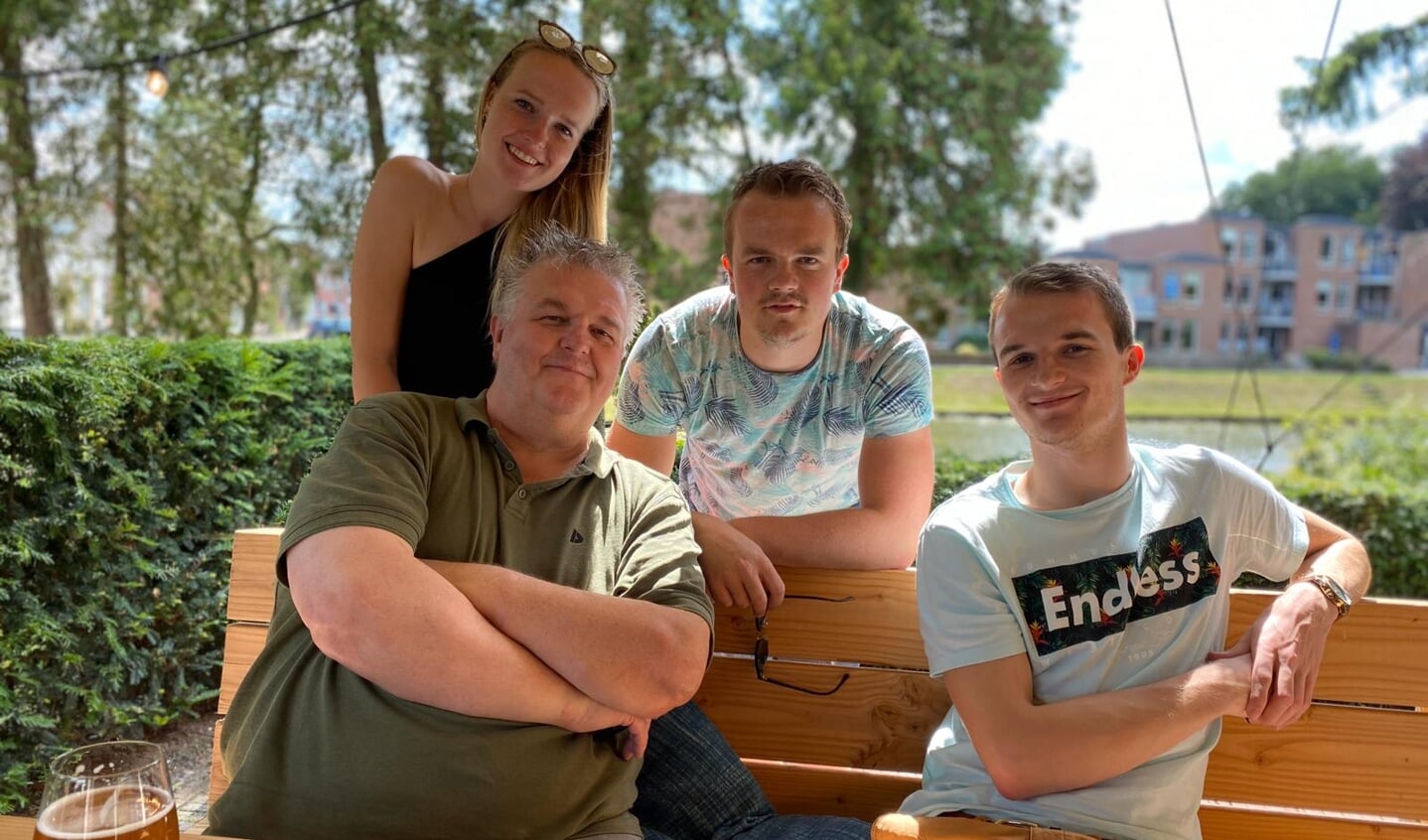 Met mijn kinderen Mohlin, Pelle en Ole, Vaderdag 2020.