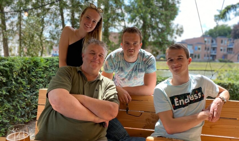 Met mijn kinderen Mohlin, Pelle en Ole, Vaderdag 2020.