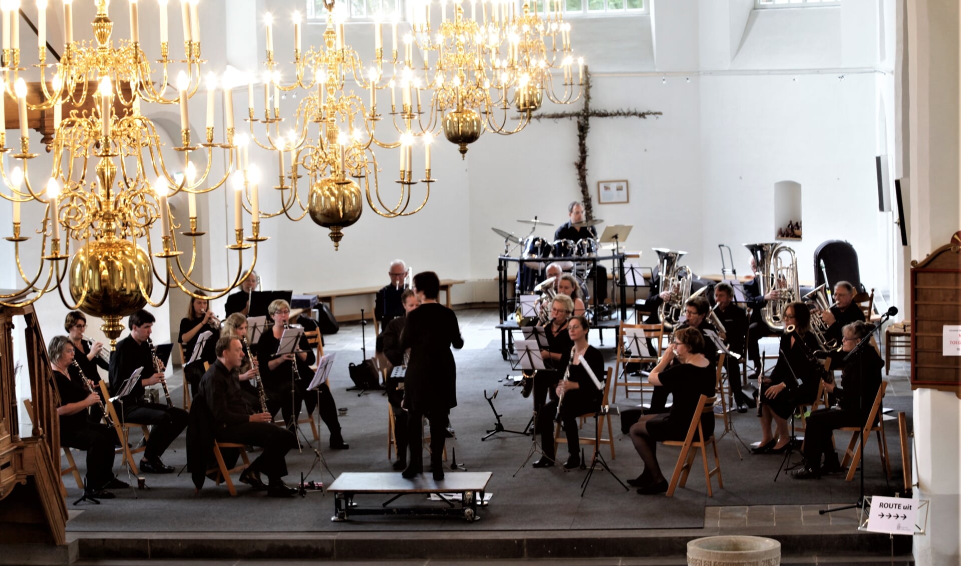De harmonie van Muziekvereniging Nieuw Leven in Steenderen. Foto: Menno Leistra