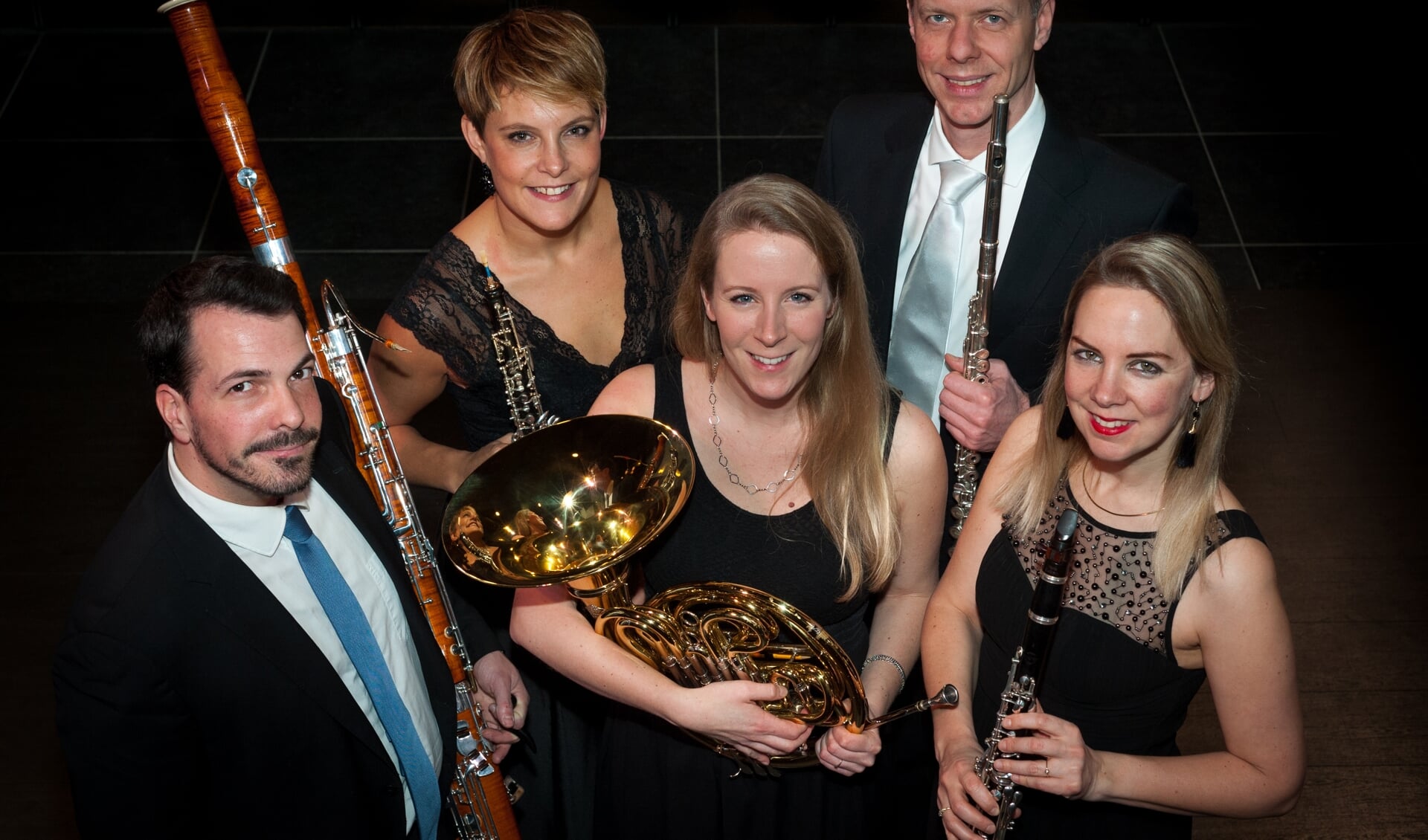 Het Amsterdam Wind Quintet. Foto: Jerry Knies