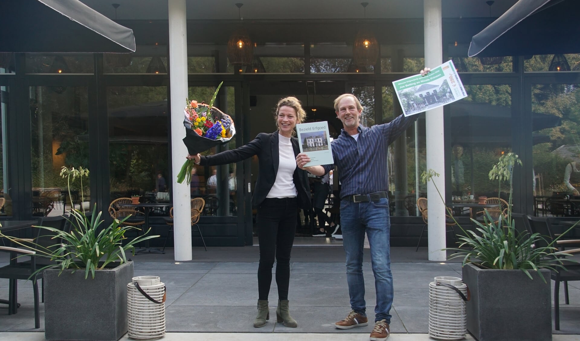 Jos Betting en Nicole Prinsen wonnen de prijs in 2020. Foto: Frank Vinkenvleugel