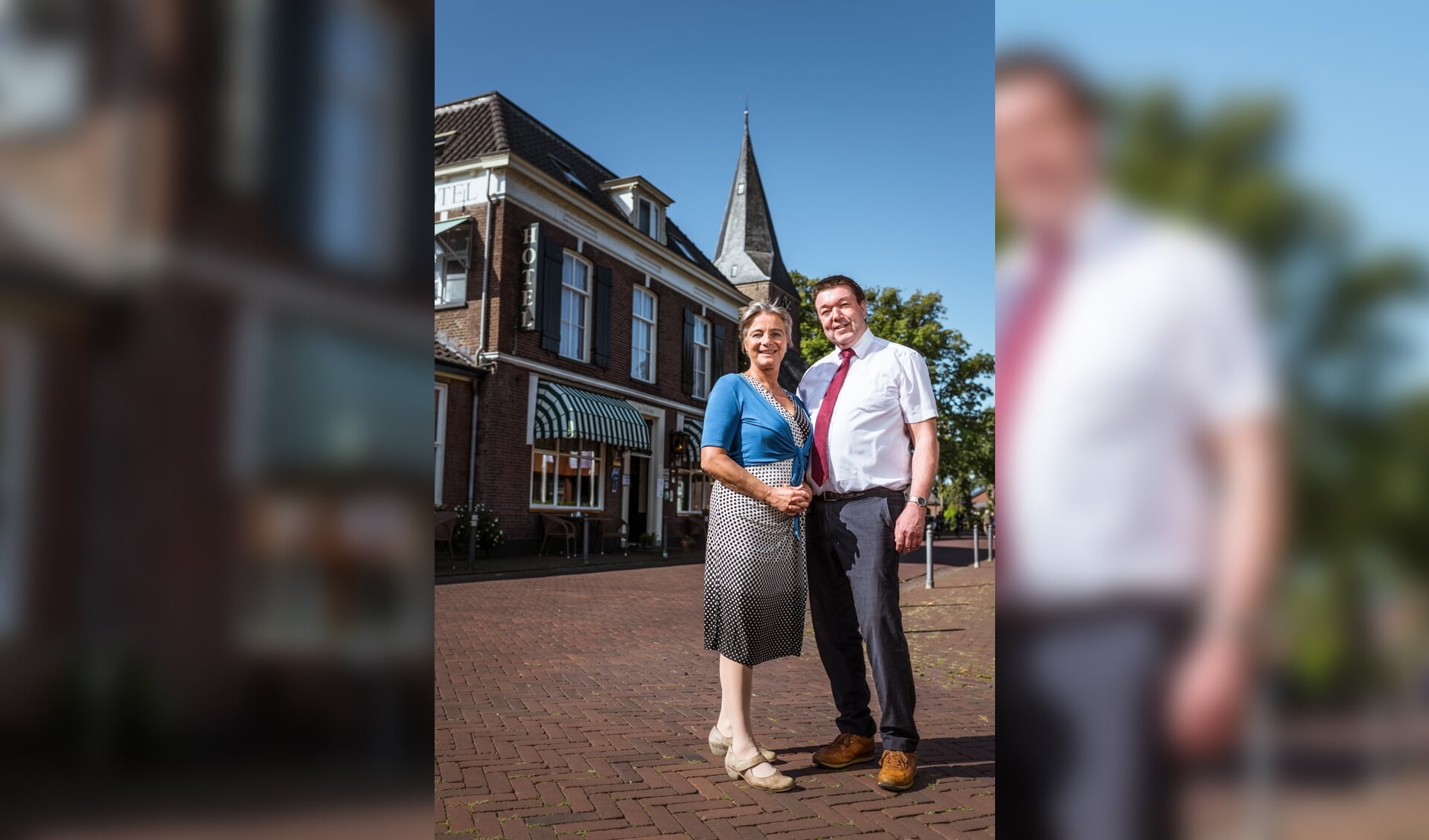 Sandra Grootenhuijs en Dirk Holtslag bij Landhotel De Hoofdige Boer in Almen. Foto: Sven Scholten