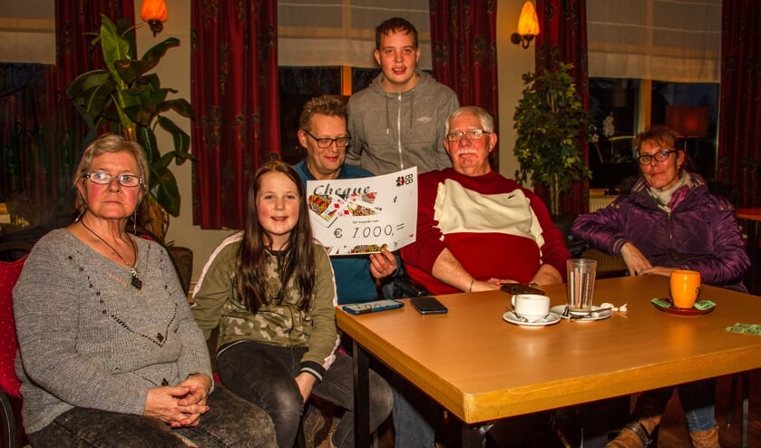<p>Jannie Altena-Wentink, Manou, Harald Wonnink, Milan, Wim en Jeanette Altena een jaar geleden. Foto: Liesbeth Spaansen</p>