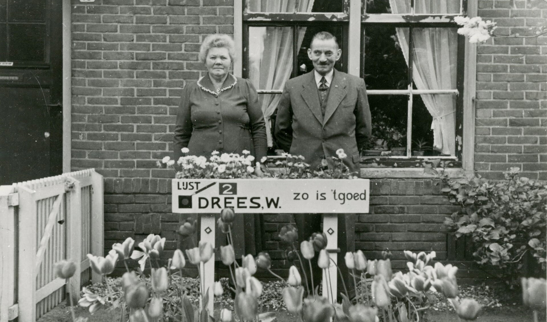 De PvdA van Willem Drees behaalde in Winterswijk bij de kamerverkiezingen 1952 de helft van de stemmen (49,5%). Drees was ook de keuze van de familie Huiskamp. Foto: International Institute of Social History (ISG)