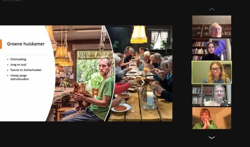 <p>Screenshot van de digitale meet up in de Koppelkerk. Foto: PR</p>