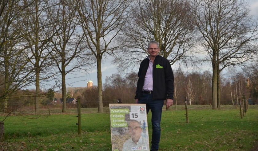 Oud-Aaltenaar Ron van Essen, nummer 15 van BBB, op het Aaltense platteland. Foto: Karin Stronks