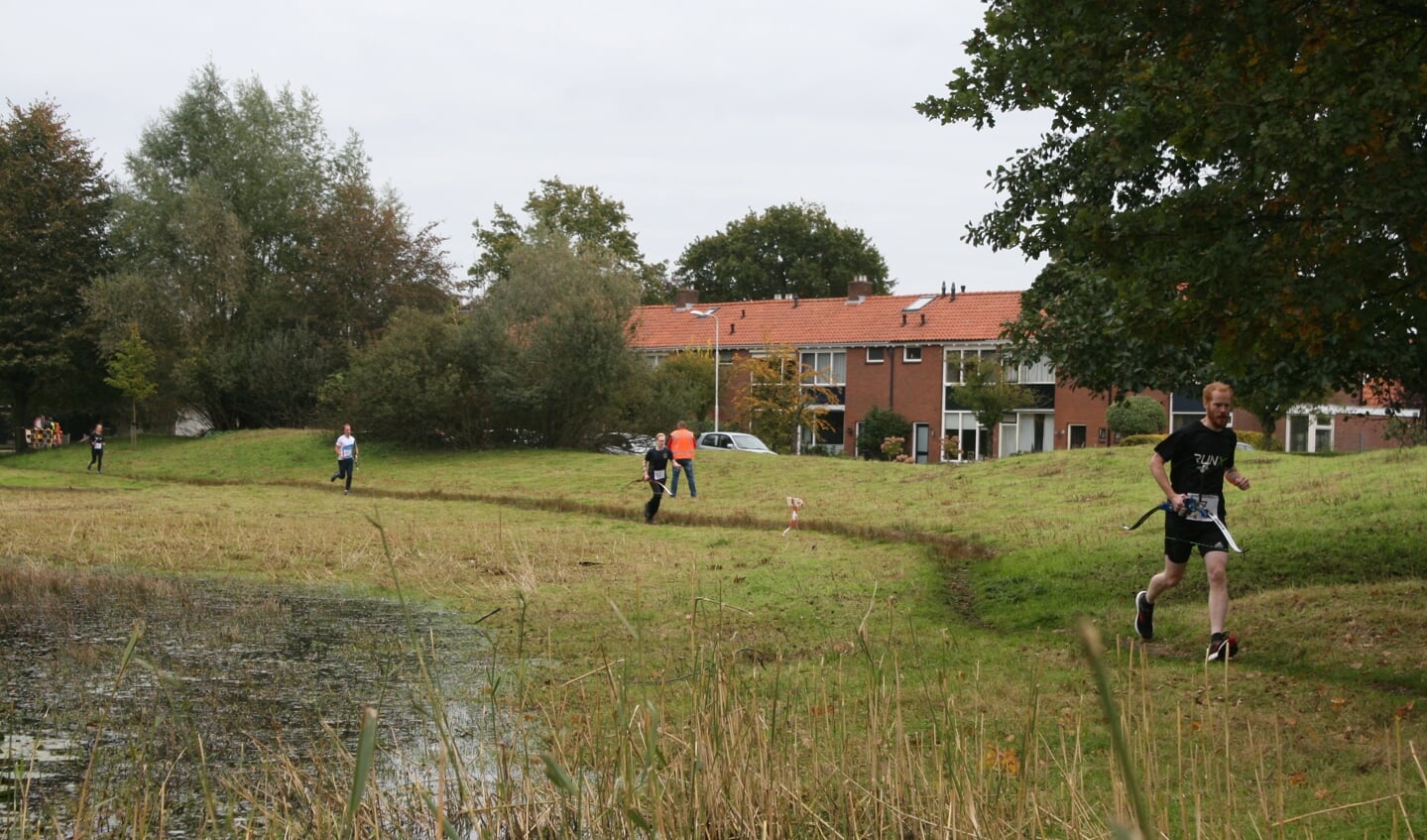 Het parcours liep vanaf de Swite ook door het Flierbeekpark.