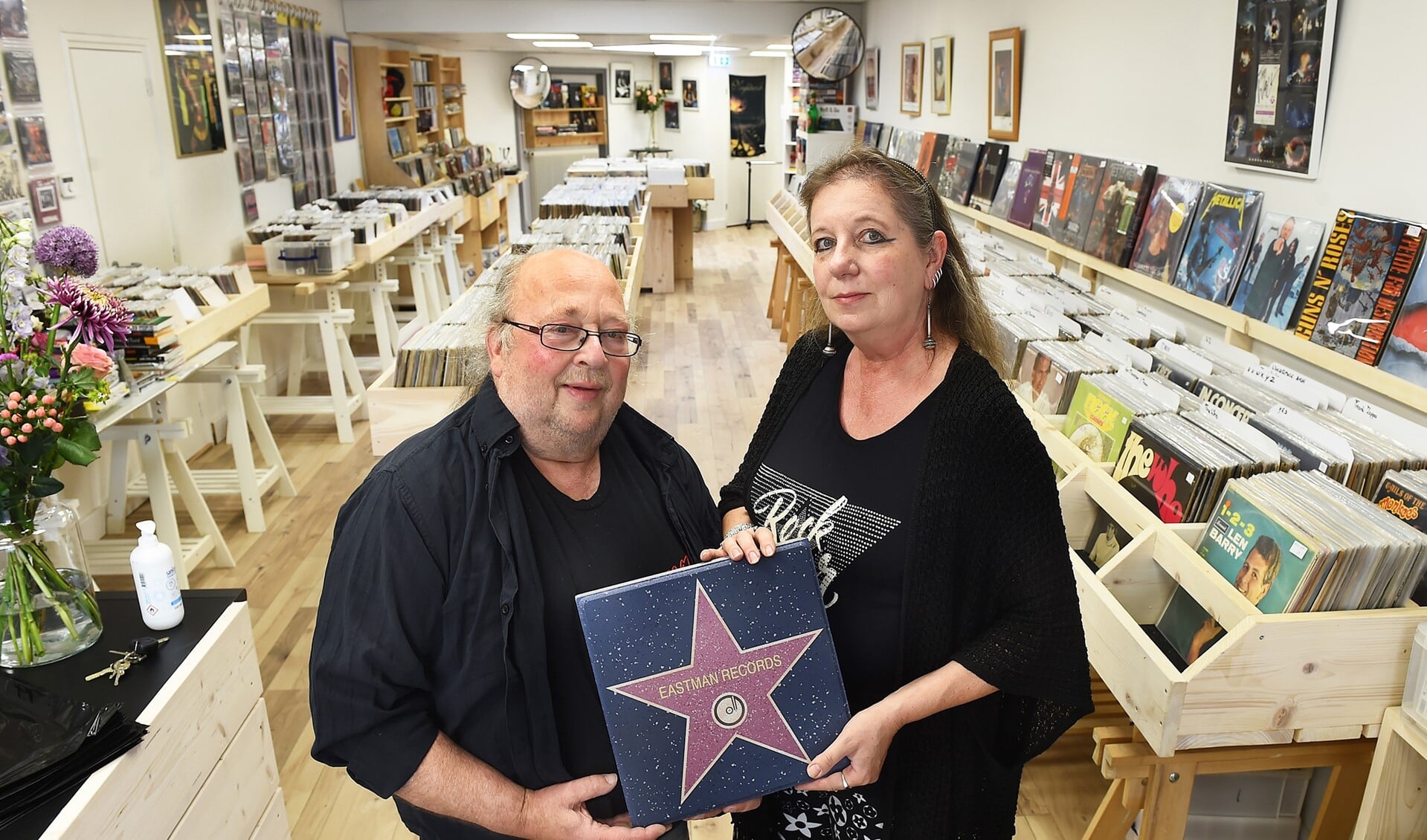 Eddy en Karin van Eastman Records Didam. Foto: Roel Kleinpenning