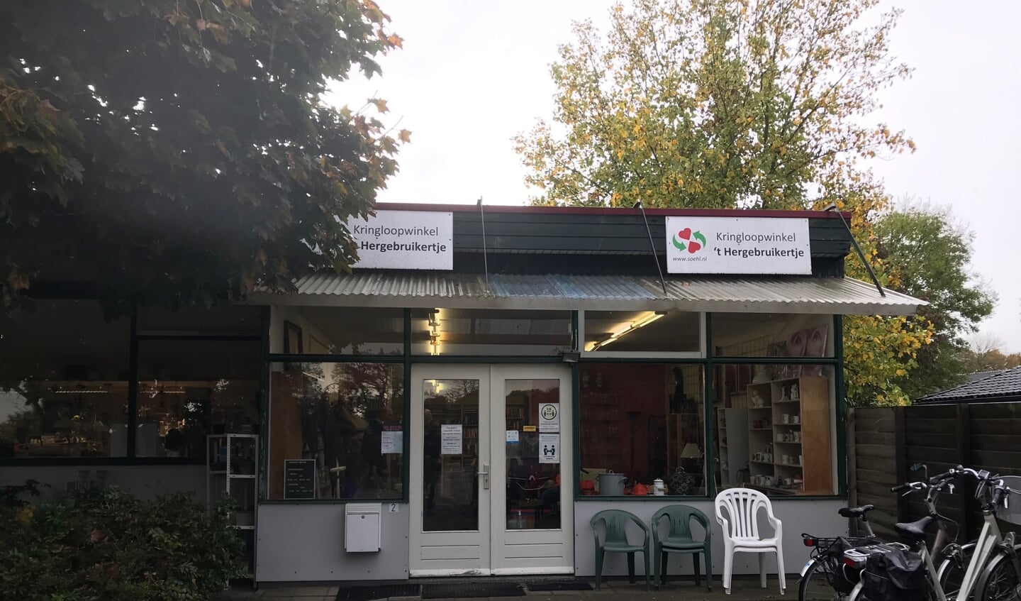 Kringloopwinkel 't Hergebruikertje aan de Bakkerstraat in Lievelde. Foto: Barbara Pavinati