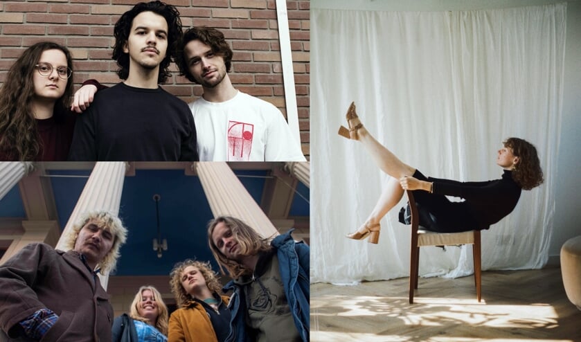 Minor Citizen (linksboven) is te gast bij Uffie’s, Cloudsurfers (linksonder) in de Hanzehof en Honingbeer (rechts) in Dat Bolwerck. Foto: PR