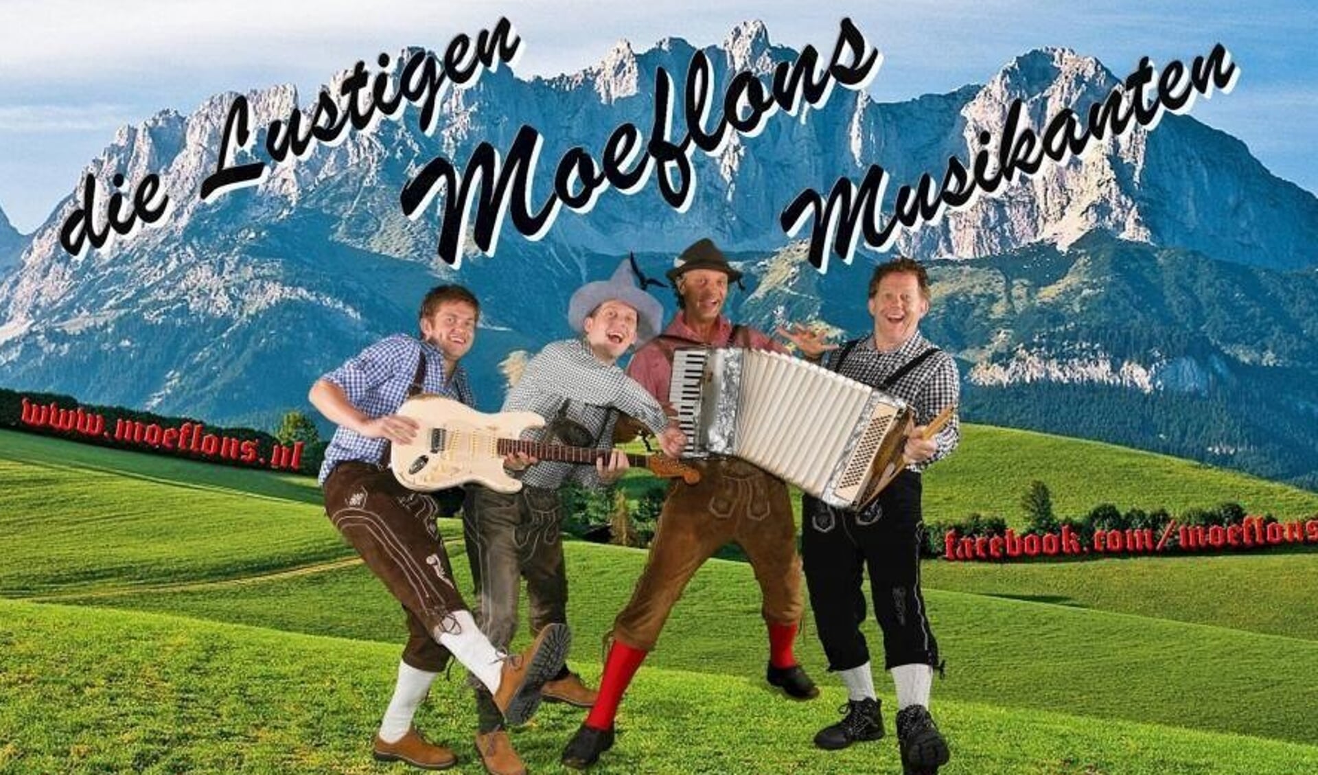 Die Lustigen Moeflons Musikanten spelen op Das Toldieks Oktoberfest. Foto: PR